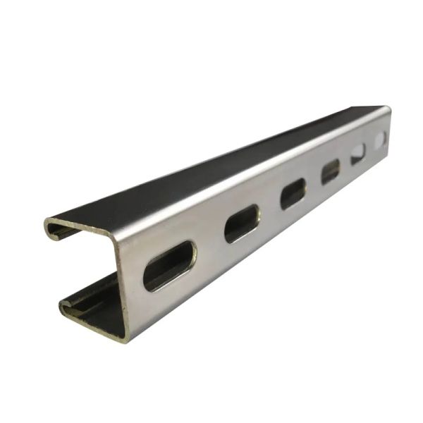 Ventilated  Perforated C Channel Aluminum Solid Strut Channel Slotted