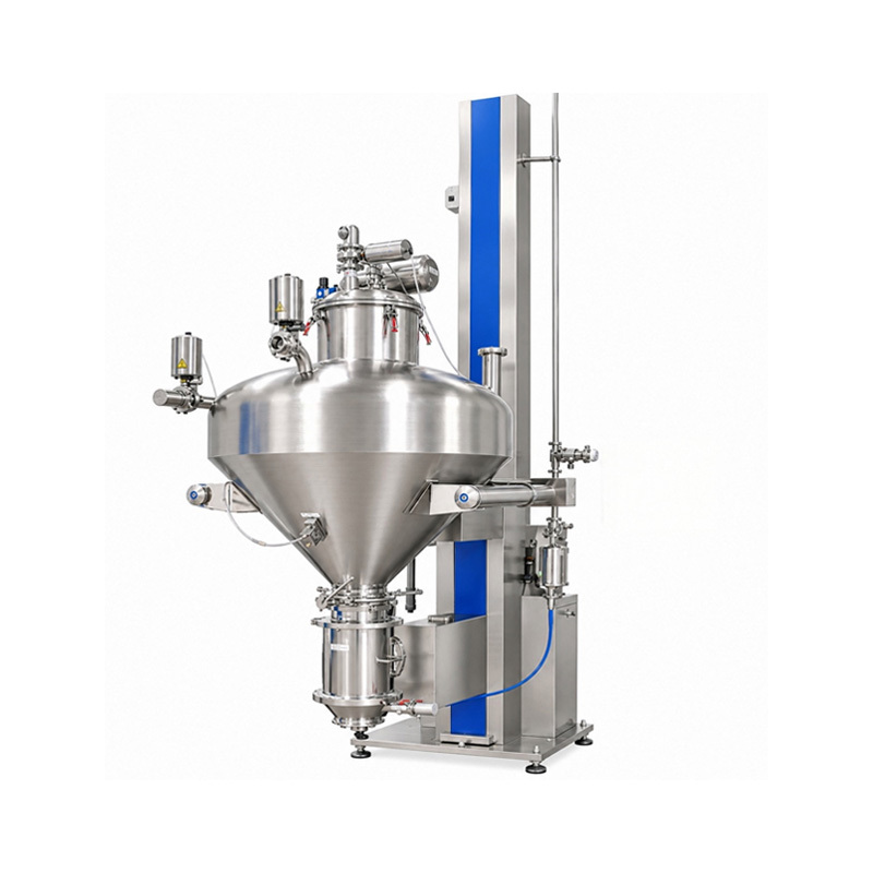 Fixed Bin Lifter For Pharmaceutical Powder And Granule Handling