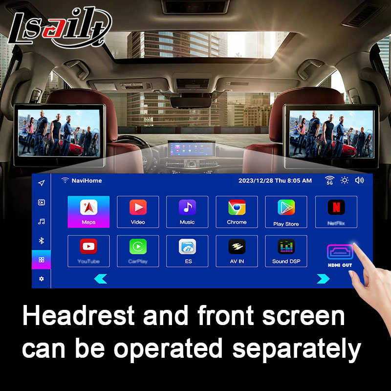 Беспроводный интерфейс CarPlay / Android Infotainment Module для GT-R GTR R35 2008-2010 JDM Модель включает NetFlix, YouTbe