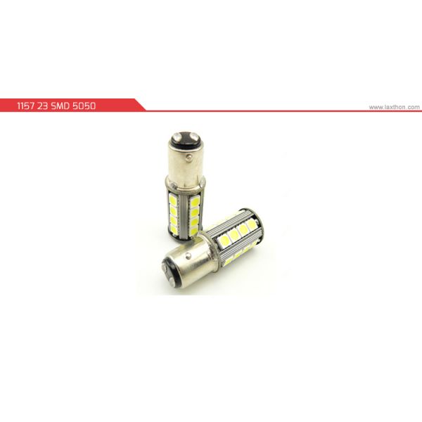 Brake 12v Led Light Bulbs For Cars , Canbus 1157 BAY15D 23SMD Auto Led Bulbs