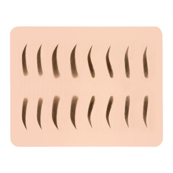 Pele permanente 19,2 * 14,3 Cm da prática da tatuagem de Microblading da placa do silicone para a prática da composição
