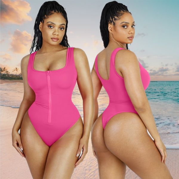 Women's AS SHOW Fitness Bikini Swimwear 2023 Adjustable Zipper One Piece Swimsuits