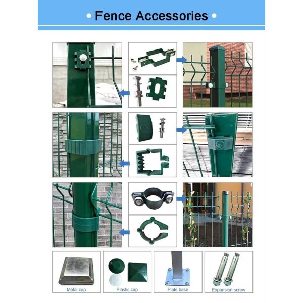3D Bending Curved Metal Fence Panels Welded Wire Mesh