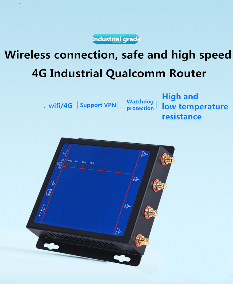 Черная сила DC маршрутизатора 12V маршрутизатора 4g раковины 4G Wifi металла беспроводная