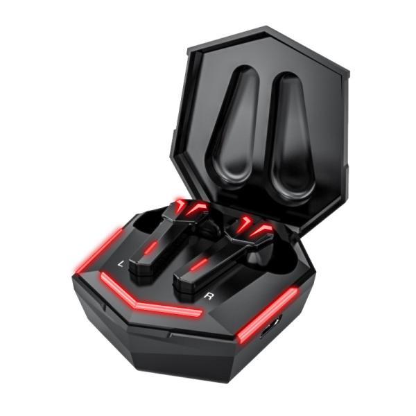 Fones de ouvido sem fio impermeáveis BT 5,2 do jogo com baixo pesado 4 horas que jogam o tempo