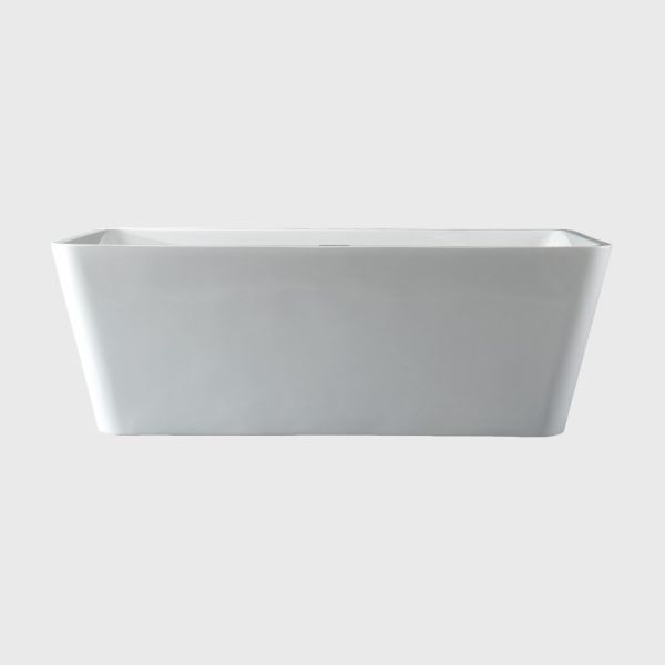 60 Inch Acrylic Freestanding Bathtub with 60 Gallon Capacity for 1-2 Person Spa-like Experience