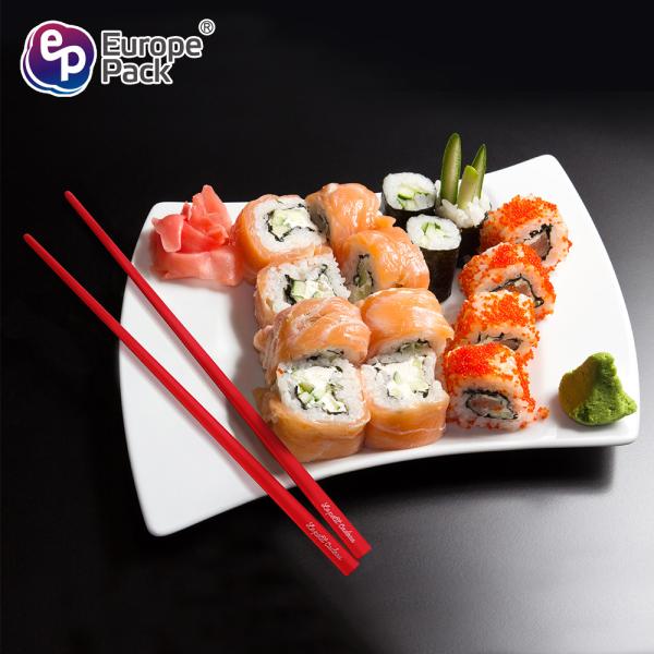 Wholesale color reusable Chinese Japanese sushi plastic chopsticks with storage boxes