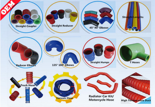 High Temp Custom Silicone Tubing Elbow For Automotive , Rohs SGS Certification