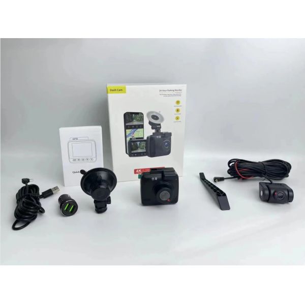 Камера кулачка черточки ночного видения 4K GPS SONY IMX335 двойная 170 камера автомобиля FOV DVR степени