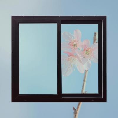 Frame Black PVC Sliding Windows Double Glazed Upvc Sliding Sash Windows Customizable