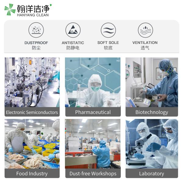 HANYANG CLEAN H-3516 Botas de sala limpia antiestática para protección ESD