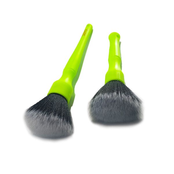 Green Color Car Detailing Brush Kit 16cm Soft PBT Filament
