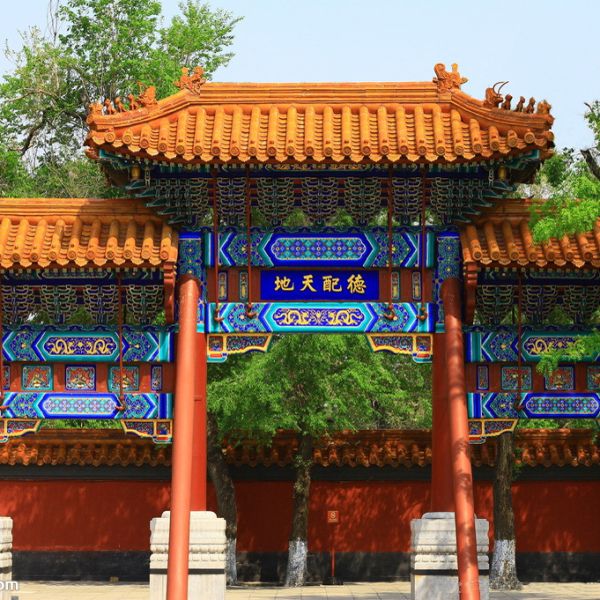 Carreaux d'argile dans le style chinois de la pagode classique