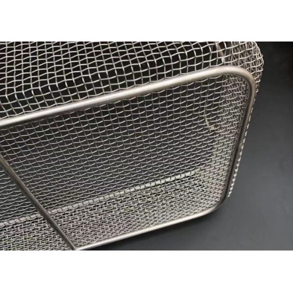 Durable Deep Fry Basket Stainless Steel For Medical Disinfect Tray