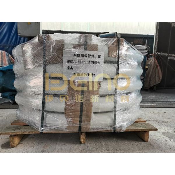 Industrial Wear Resistant Ceramic Pipe Bending Alumina Ceramic Lined Pipe