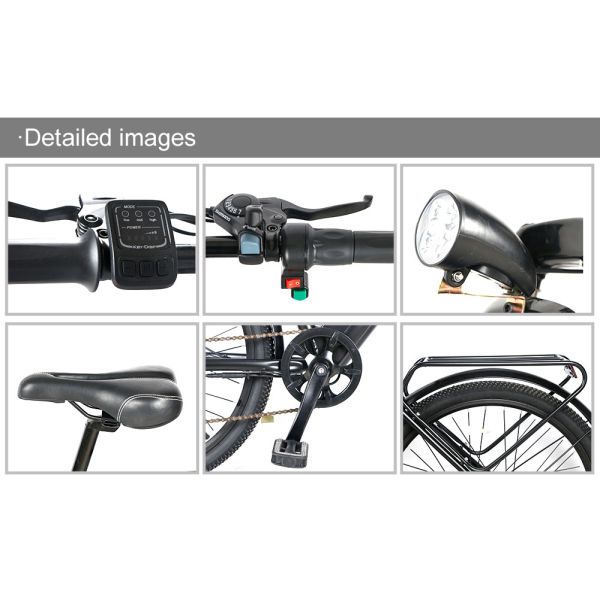 35KMH Lightweight Electric Bike For Ladies Multipattern Vibrationproof