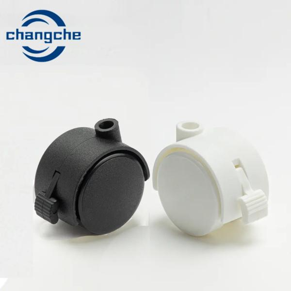 Stylish Office Chair Castor Wheels - 38mm Wheel Diameter 7mm Stem Diameter White Color