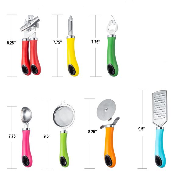 Customized Logo Kitchen Gadgets Set with Stainless Steel Tools Royal Kitchens Cookware