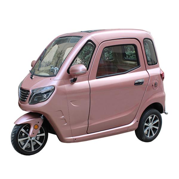 Enclosed Passenger 3 Wheel Electric Tricycle 60V 45Ah 230kg Loading