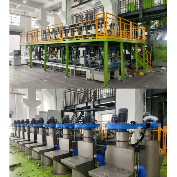 Fully Automatic Weighing Dosing Batching System Rubber Mixer Kneader Small Chemical Powder