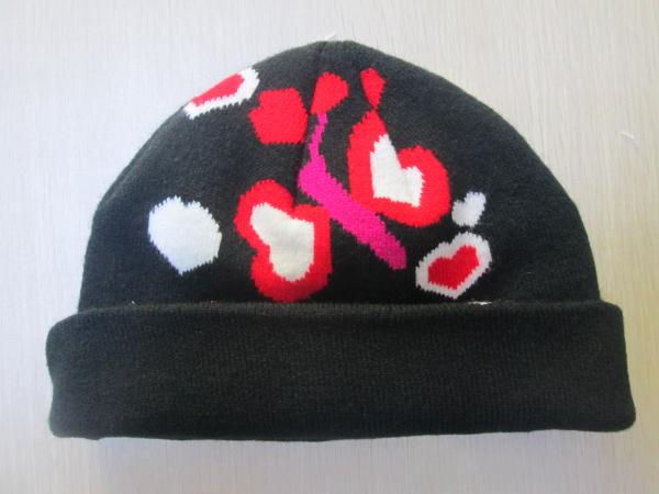 Acrylic Hat for Children--Classic Style with Flowers--Outside and Winter--Jacquard Hat