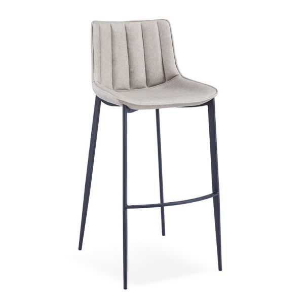 Black Painted Frame 46cm Metal Restaurant Chairs