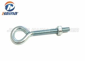 Gr 4.8 M6 - M24 Full Thread Hook Blue White Zinc Plated Machinery Eye Bolt