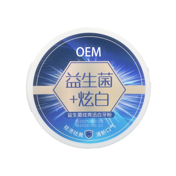 Customizable Wholesale Private Logo Probiotic Oral Hygiene Teeth Whitening Cleaning Stains Powder for Home Teeth Bleaching