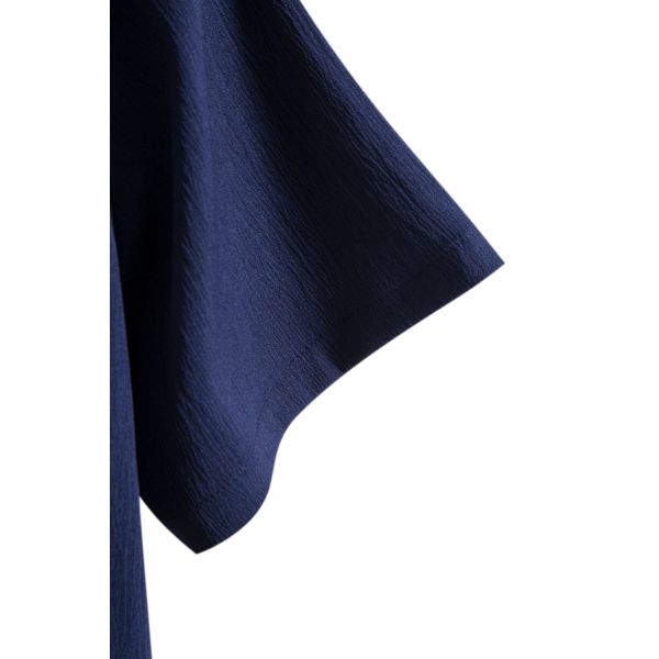 Viscosa/poliéster/espandéx de moda masculina étnica impresa camisa hawaiana con cuello de pie