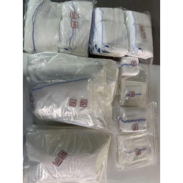 Medical Disposable Sterile 100% Cotton Abdominal Pad 45*37cm with X-ray Detectable Thread for Laparotomy Surgery