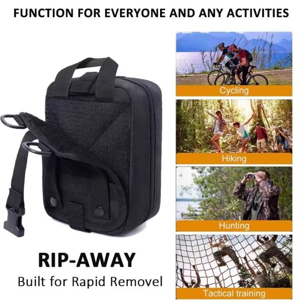 74 штуки обновление тактическая молле ифак травматический аптечка первая помощь сумка разорвать подать пополнение припасов для выживания кемпинг пешие прогулки тра