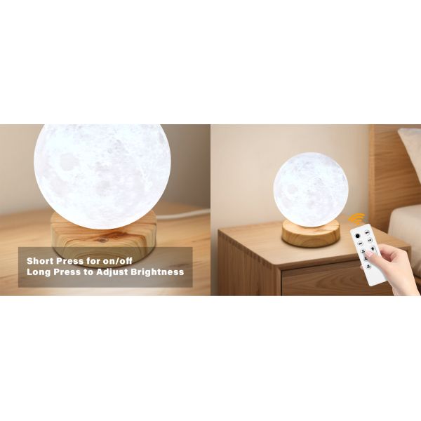10000 Lux Daylight Therapy Lamp 6000K Table Moon Lamp Customizable