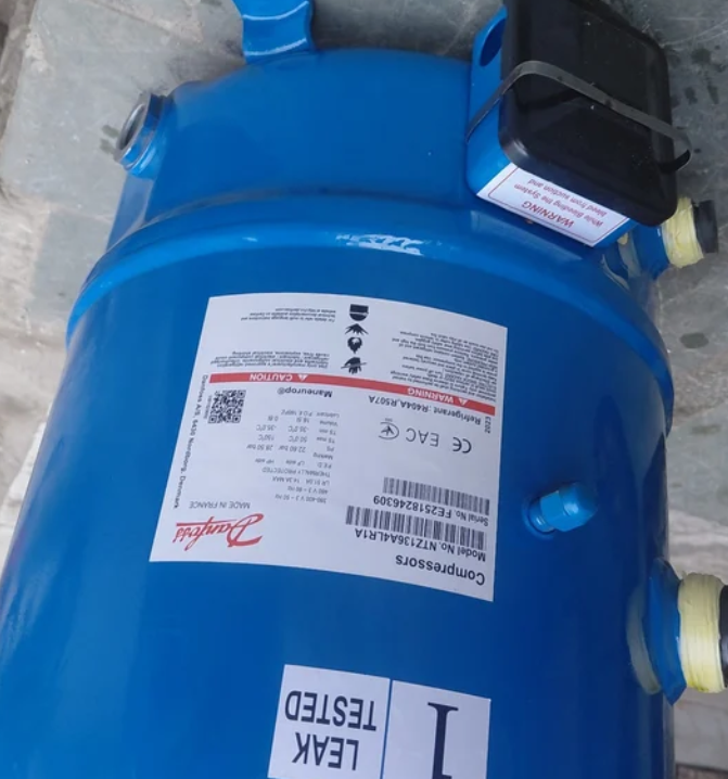 danfoss Reciprocating compressor, NTZ096A4LR1B，120F0235，Refrigerants: R404A; R452A; R454C; R455A