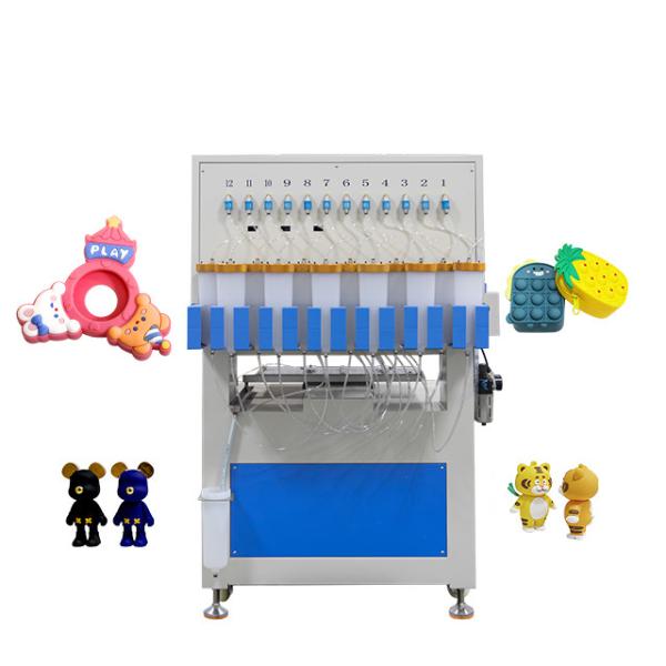 Equipamento de distribuição de silicone de PVC de 12 cores para marcação e rotulagem de roupas