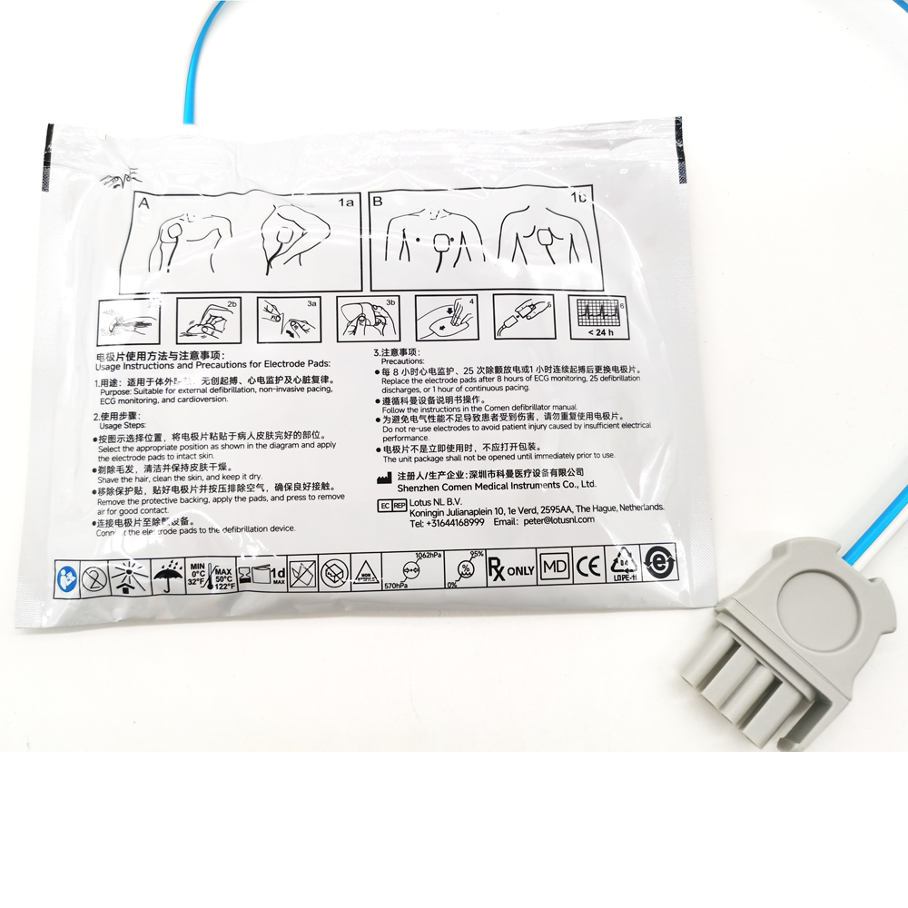 Original Disposable Multi Functional External Defibrillator Electrode Pads CM3922A