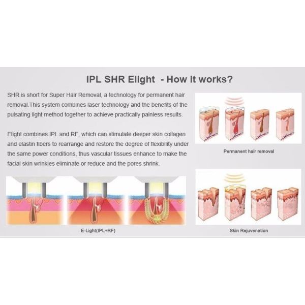 10ms 50J/Cm2 1000W Hair Removal IPL Beauty Machine