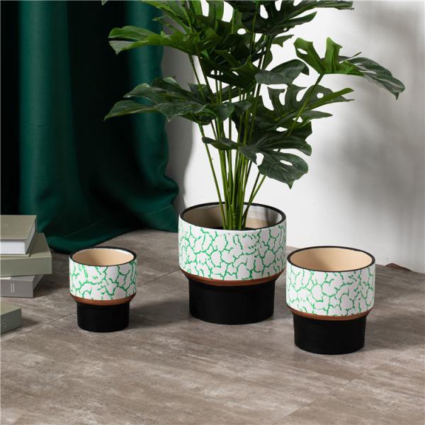 High quality outdoor tall ceramic flower pot wholesale custom modern big ceramic planters pots
