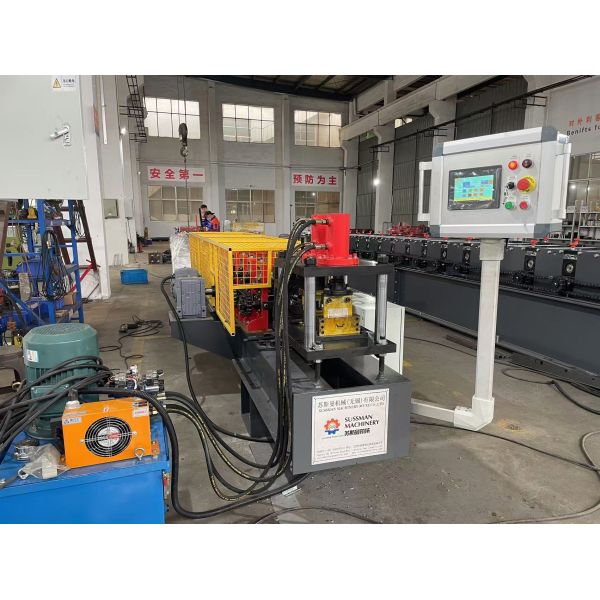 0.8-1.2mm Zinc Copper Galvanized Steel Omega&Hat Din Rail Roll Forming Machine For Electrical Cabinet Cable Tray