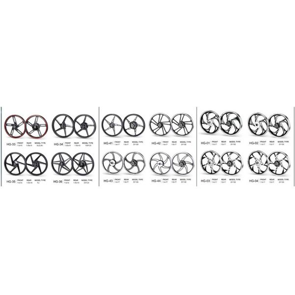 Yamaha YBR125 Aftermarket Motorcycle Wheel Parts With Disc / Drum Brake Hub