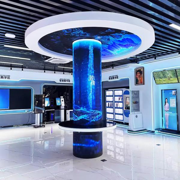 Display LED flexível personalizado em cores completas e curvo Com certificação IP31