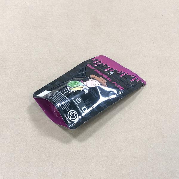 Logo Custom Printing Thumb Pocket Child Resistant Zipper Pouches