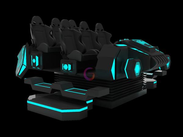 Theme Park VR Roller Coaster Machine 9D VR Cinema 6 Seats Chair  220V
