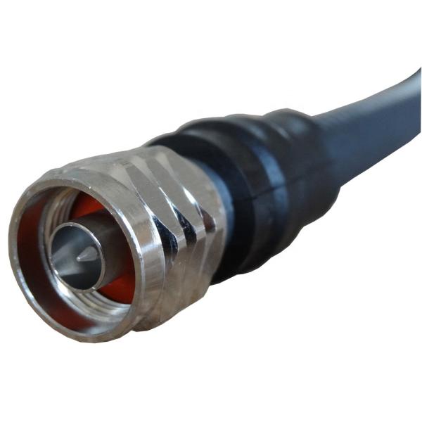 1 m RF jumper cable n male to n male right angle connector with 1/2 flexible cable