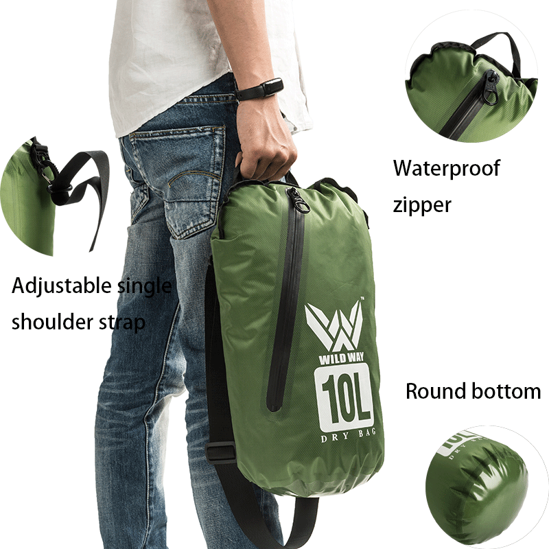 Fashion 5L 10L 20L Triathlon Camping Hiking Sailing Wet Waterproof Backpack