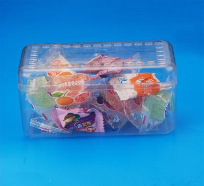 Food Storage Plastic Storage Canisters Square Shape Crown Lid Sealing 53G