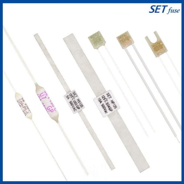 SET Thermal Fuse C Series 5A 250V 115℃ Axial Alloy Type Ceramic Round Tube