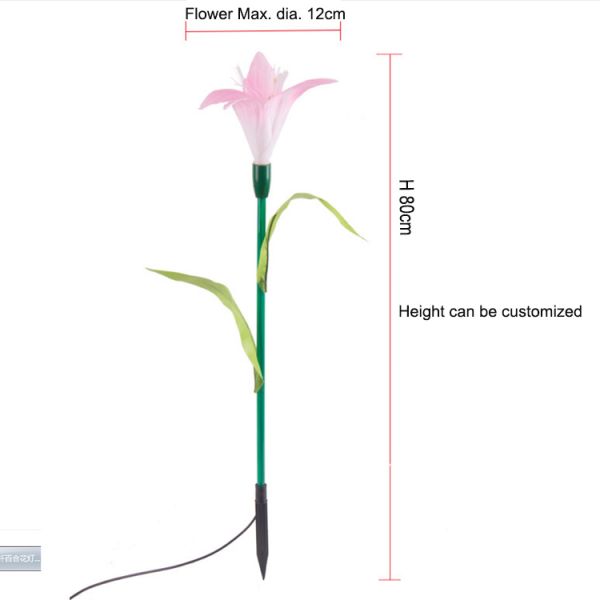 LED Fiber Optic Lily Lights Wedding Decorative Lights Park Scenic Spots Beautiful And Bright Decorative Lights