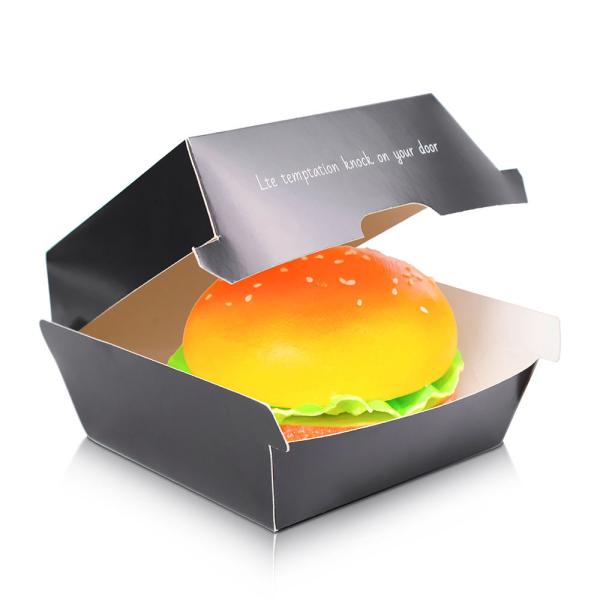 Wholesale customization of biodegradable recyclable and eco-friendly disposable burger boxes