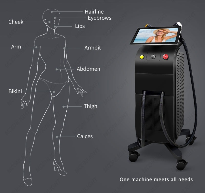 All In One Laser Hair Removal Tattoo Removal Pico Laser 808 diode 2in1