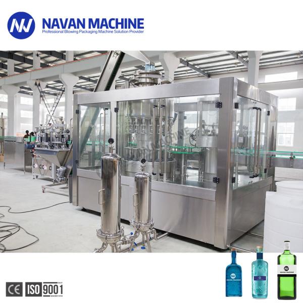 0-2L Glass Bottled Vodka Non Carbonated Drink 3 In 1 Filling Machine